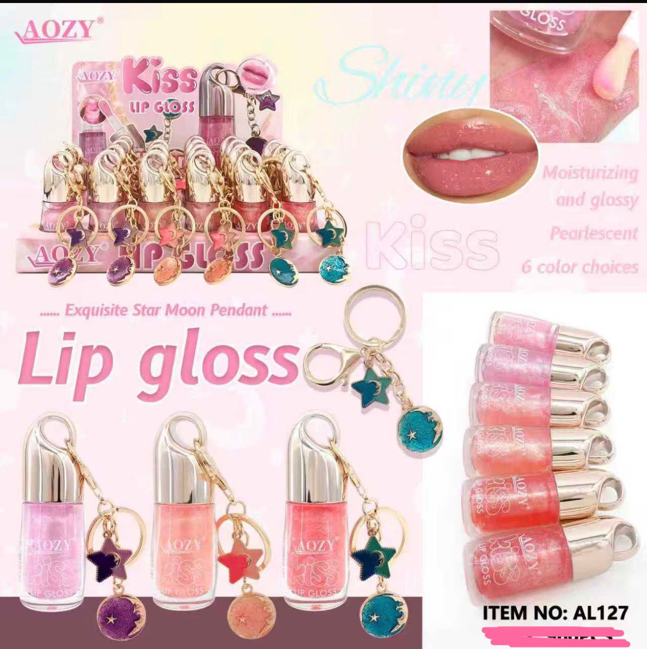 Lipgloss with glitter