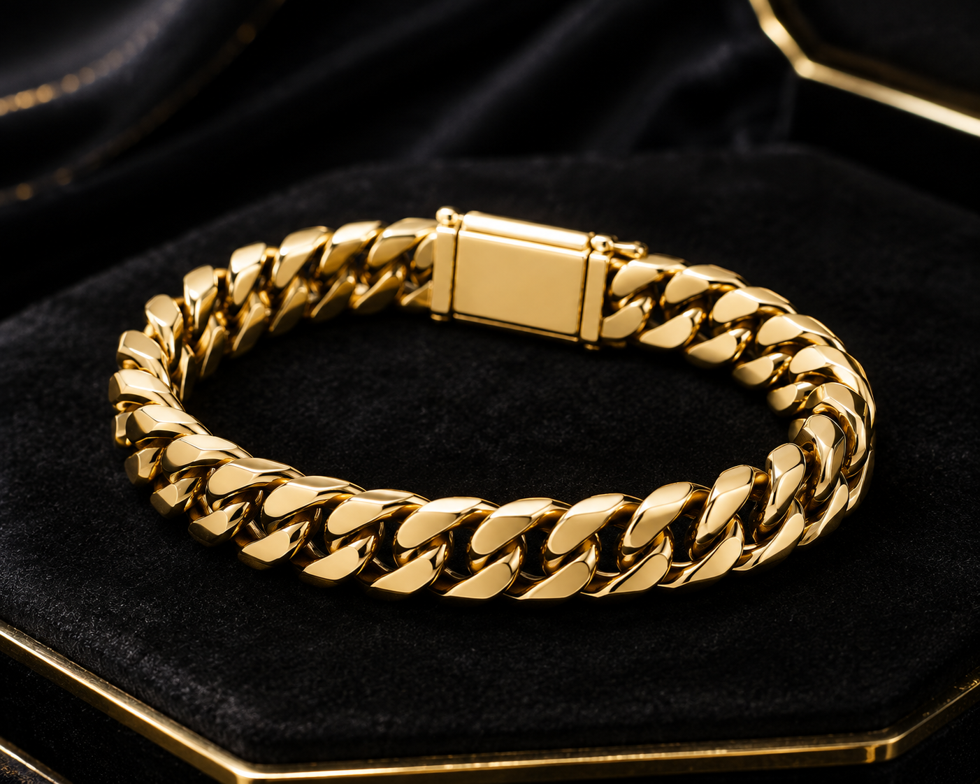 Pulsera Cuban Link de Oro Amarillo 14K