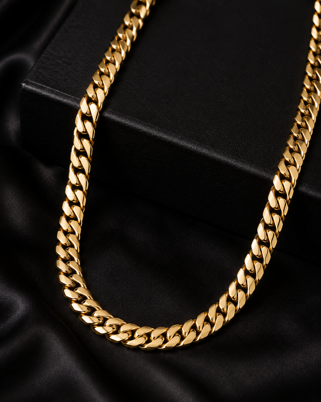 Cadena Cuban Link de Oro Amarillo 14K